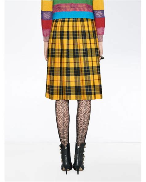 gucci pants plaid|gucci plaid skirt.